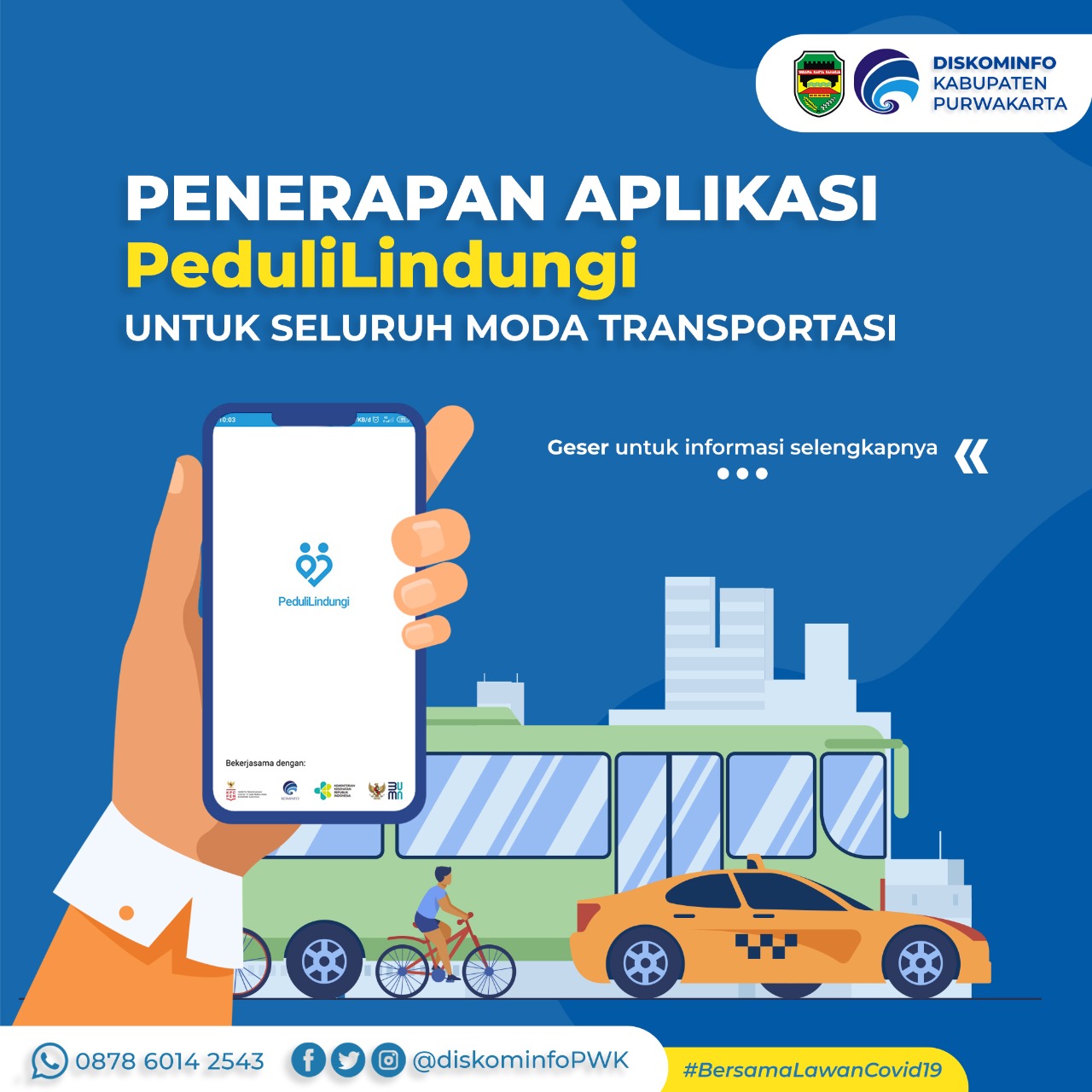 Penerapan Aplikasi PeduliLindungi untuk Seluruh Moda Transportasi