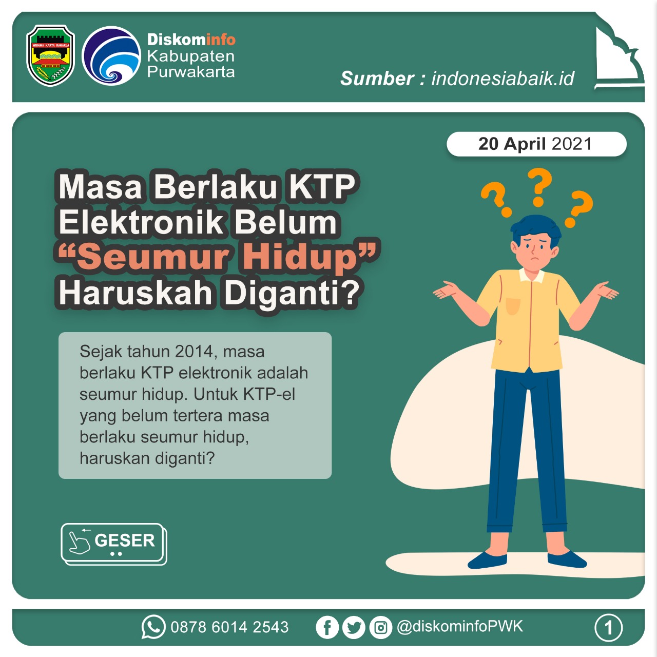 Masa Berlaku KTP Elektronik Belum 