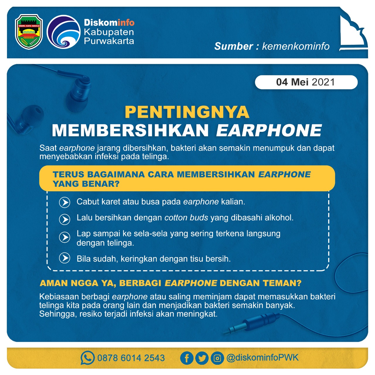 Pentingnya Membersihkan Earphone