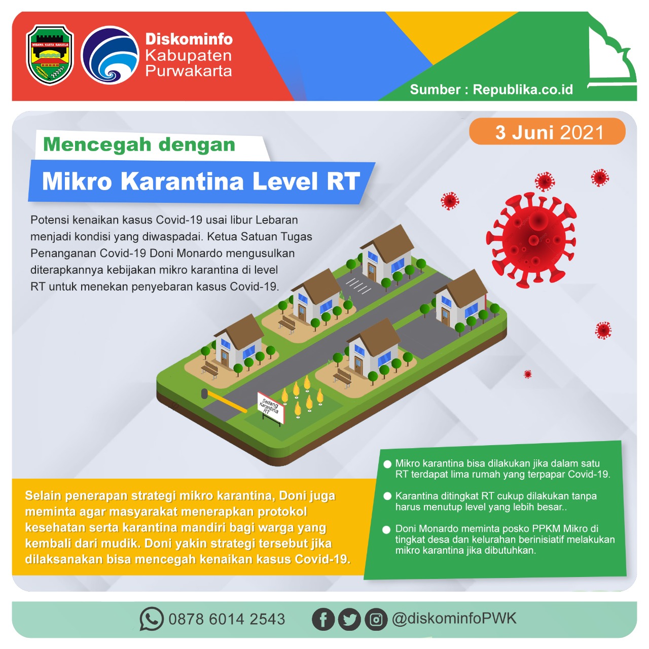 Mencegah dengan Mikro Karantina Level RT