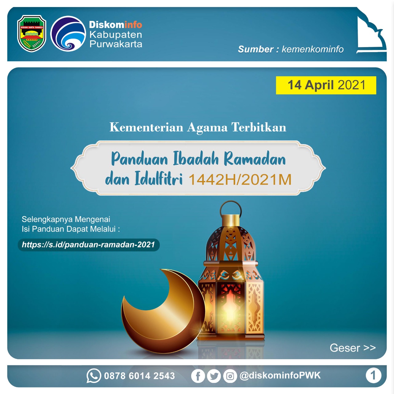 Panduan Ibadah Ramadan dan Idulfitri 1442H/2021M