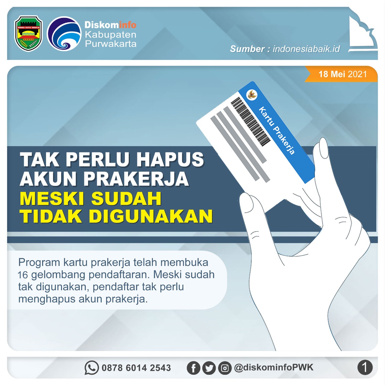 Tak Perlu Hapus Akun Prakerja Meski Sudah Tidak Digunakan