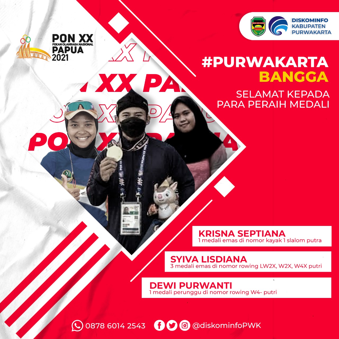 Purwakarta Bangga selamat Kepada Peraih Medali