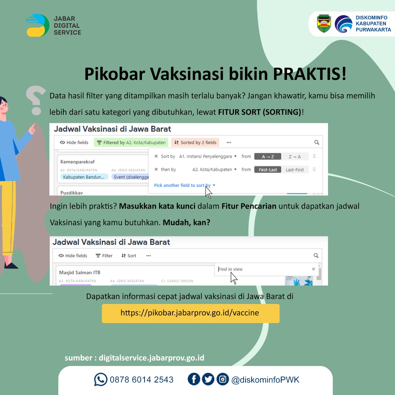 Pikobar Vaksinasi Bikin Praktis