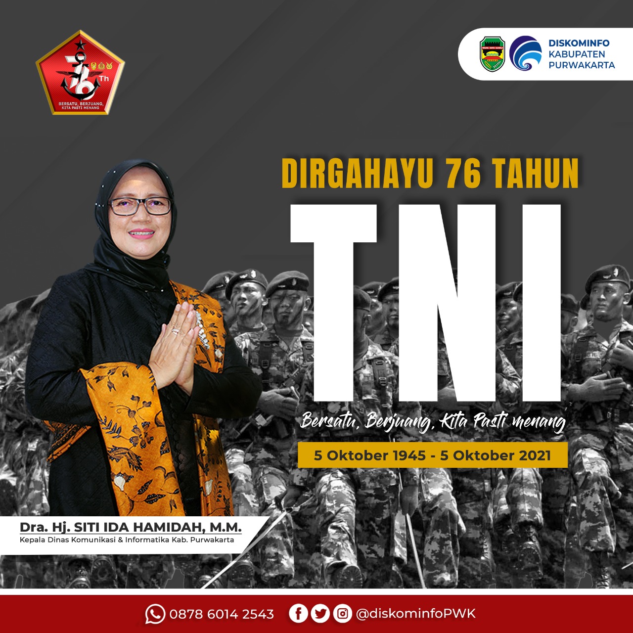 Dirgahayu 76 Tahun TNI