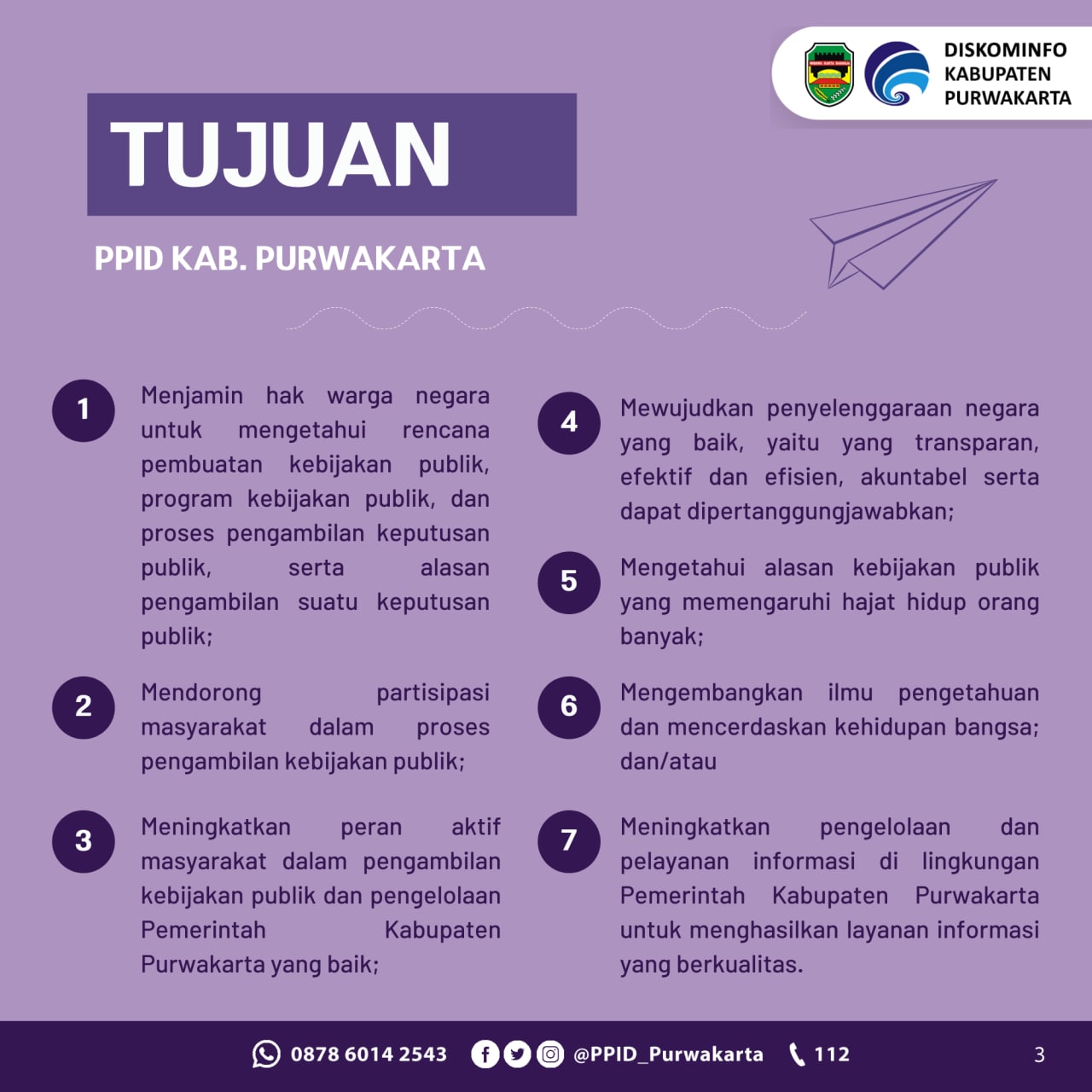 TUJUAN PPID KAB.PURWAKARTA