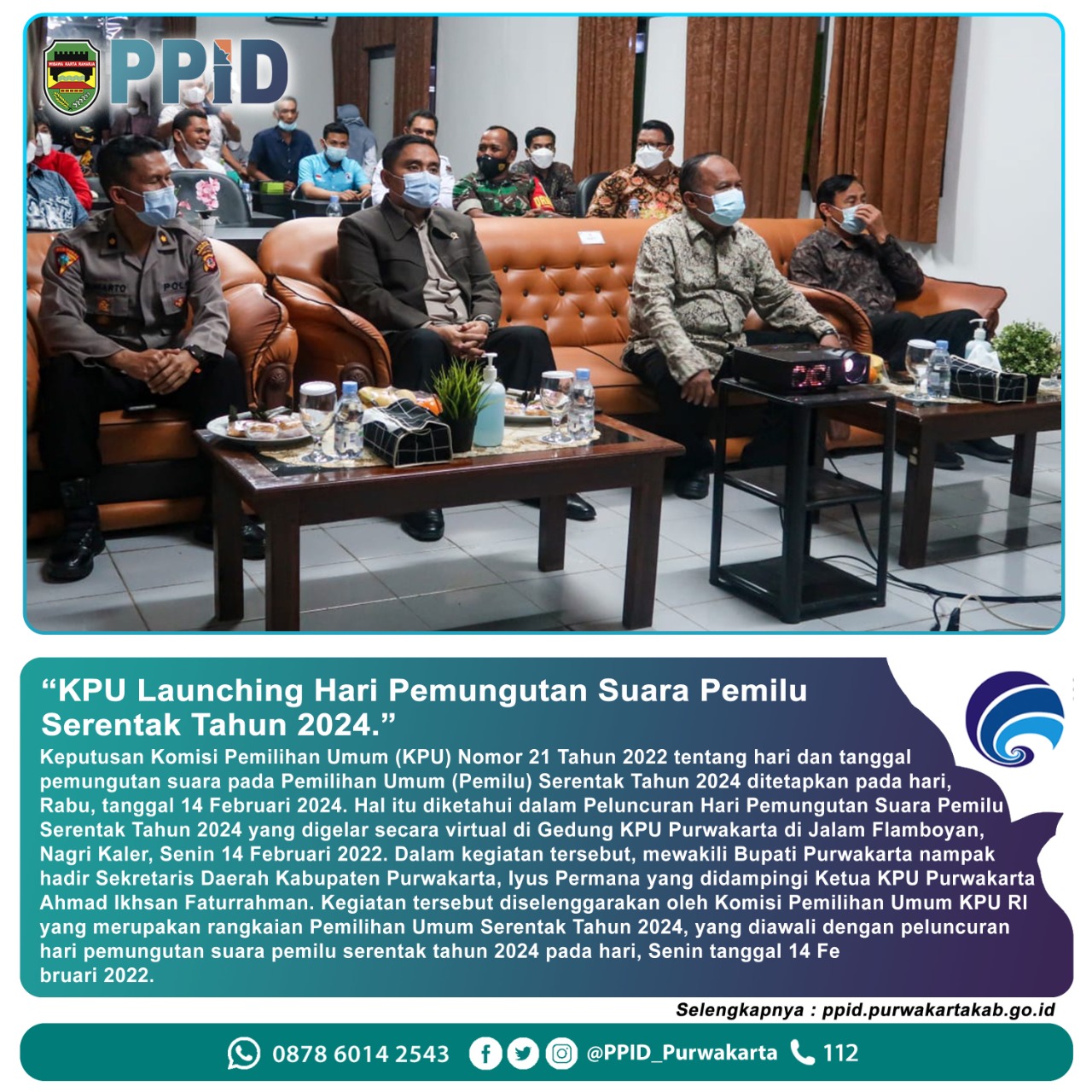 KPU Launcing Hari Pemungutan Suara Pemilu Serentak Tahun 2024