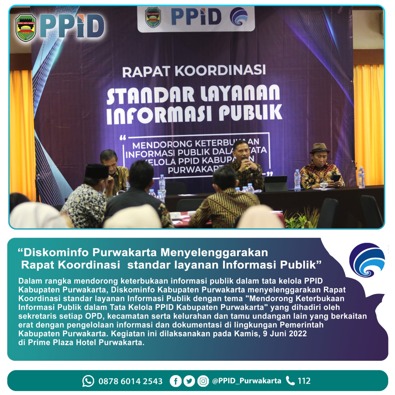 Rapat Koordinasi  standar Layanan Informasi Publk